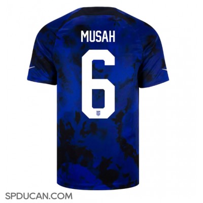 Muški Nogometni Dres Ujedinjene države Yunus Musah #6 Gostujuci SP 2022 Kratak Rukav